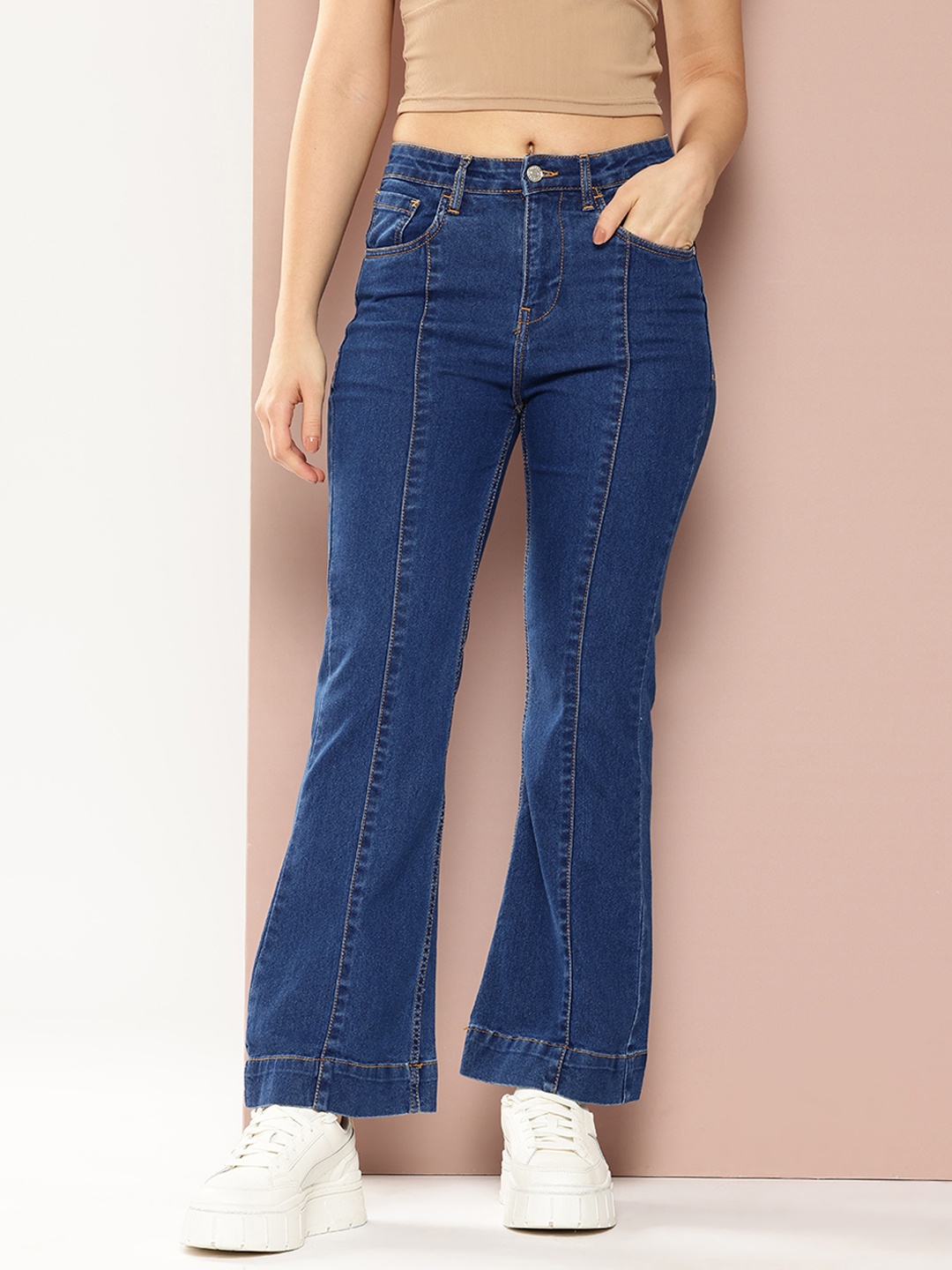 

Harvard Women Bootcut Fit Jeans, Navy blue
