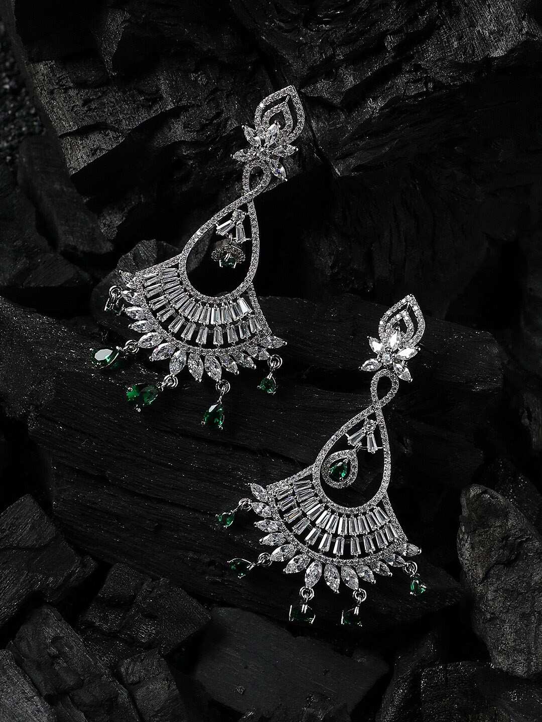 

Anouk Silver-Toned Silver-Plated Drop Earrings
