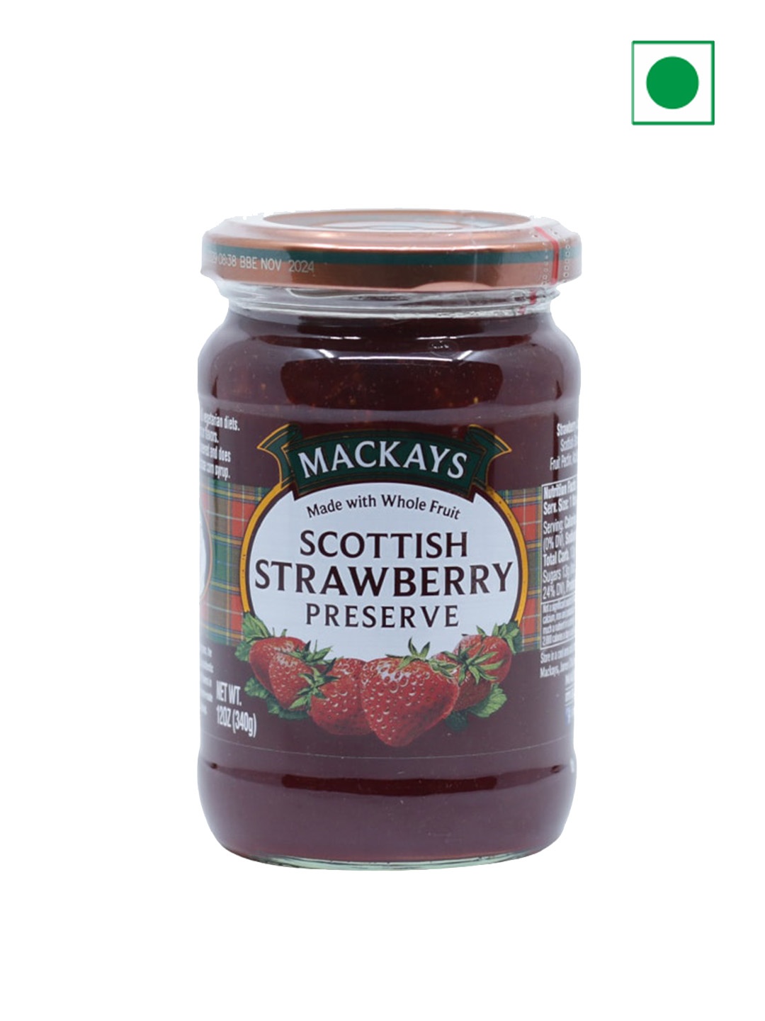 

Mackays Scottish Strawberry Preserve 340 Gms, White