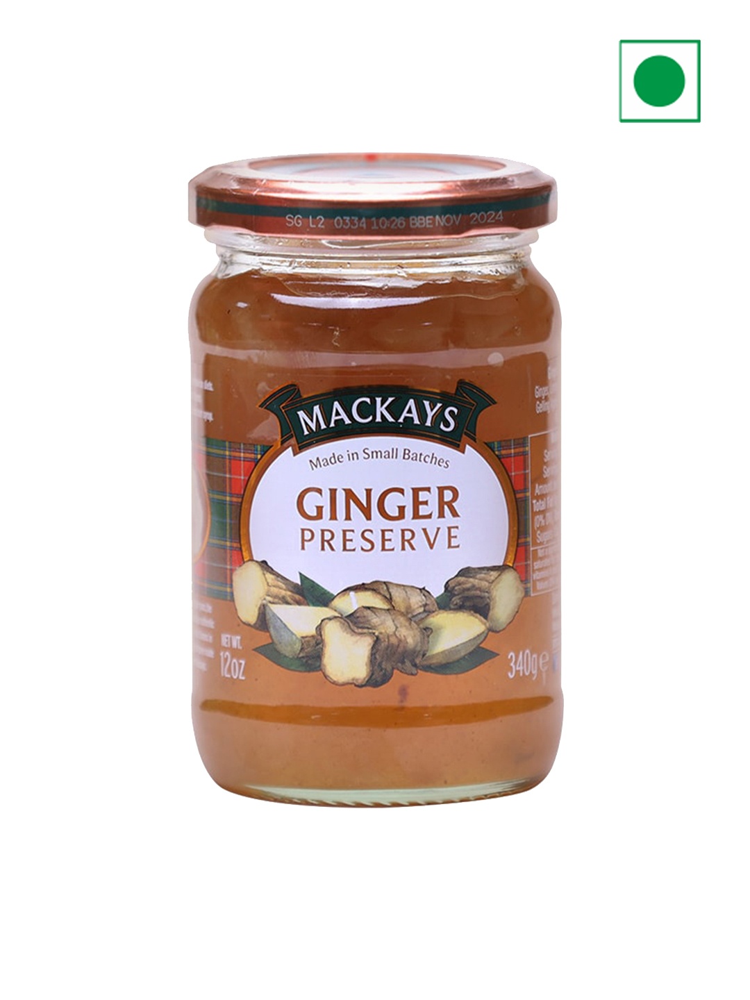 

Mackays Spiced Ginger Preserve 340g, White