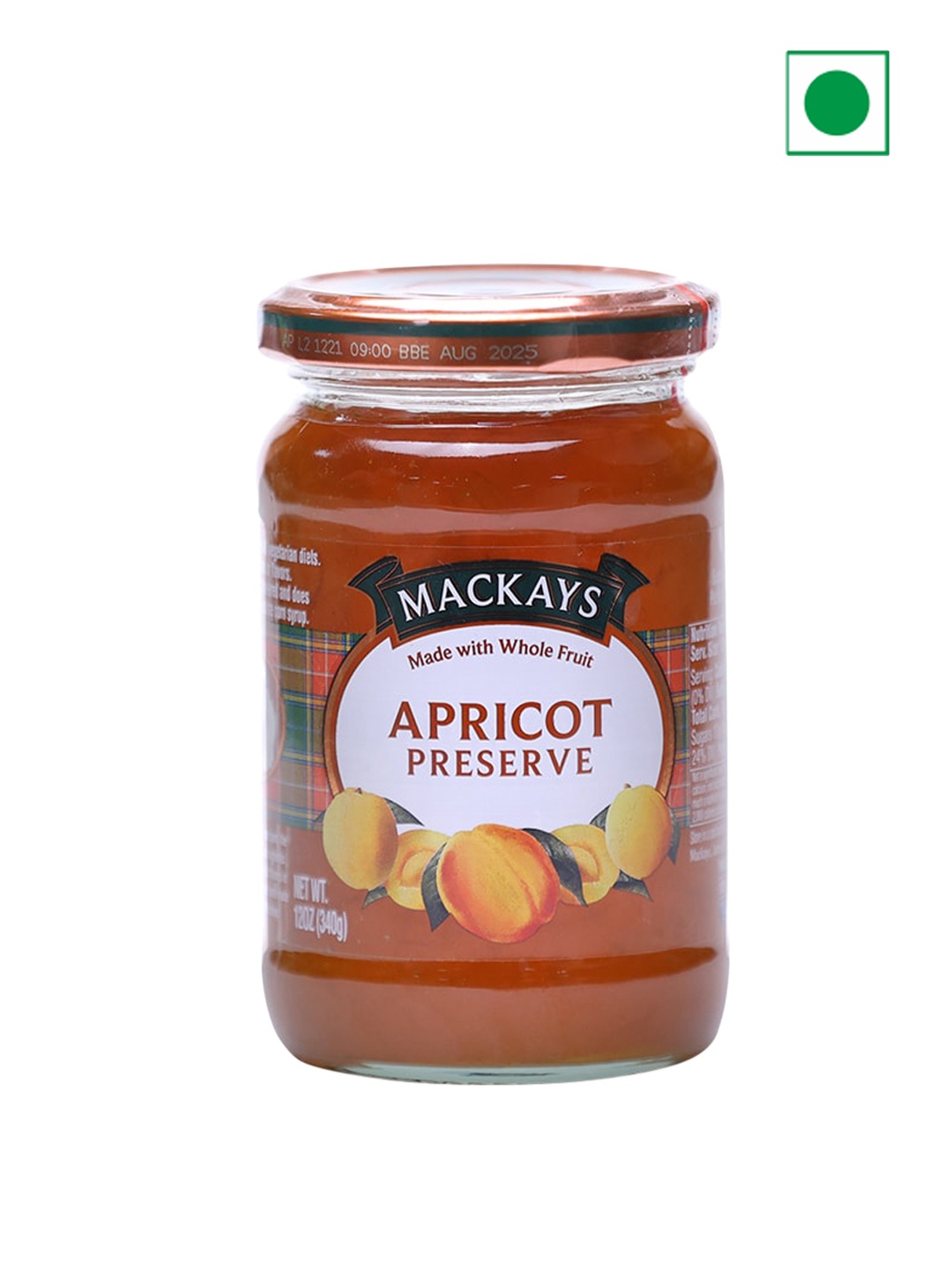 

Mackays Scottish Apricot Preserve 340 Gms, White