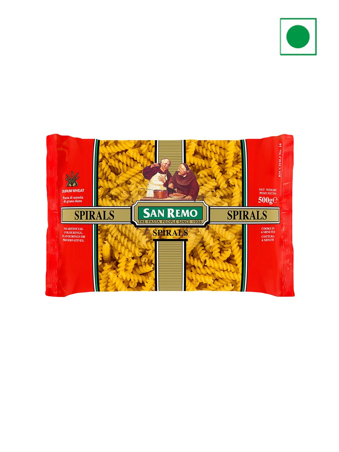 

San Remo Vegan Spirals 500-gms, White