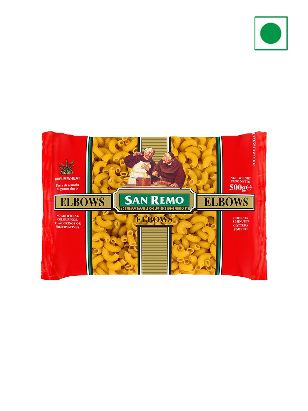 

San Remo Elbows Pasta 500 gms, White