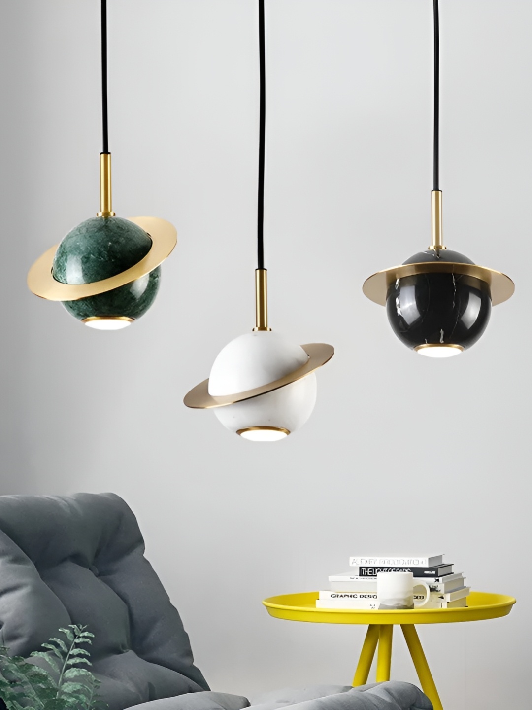 

CHIC CASA Classic Droplight Ceiling Lamp, Green