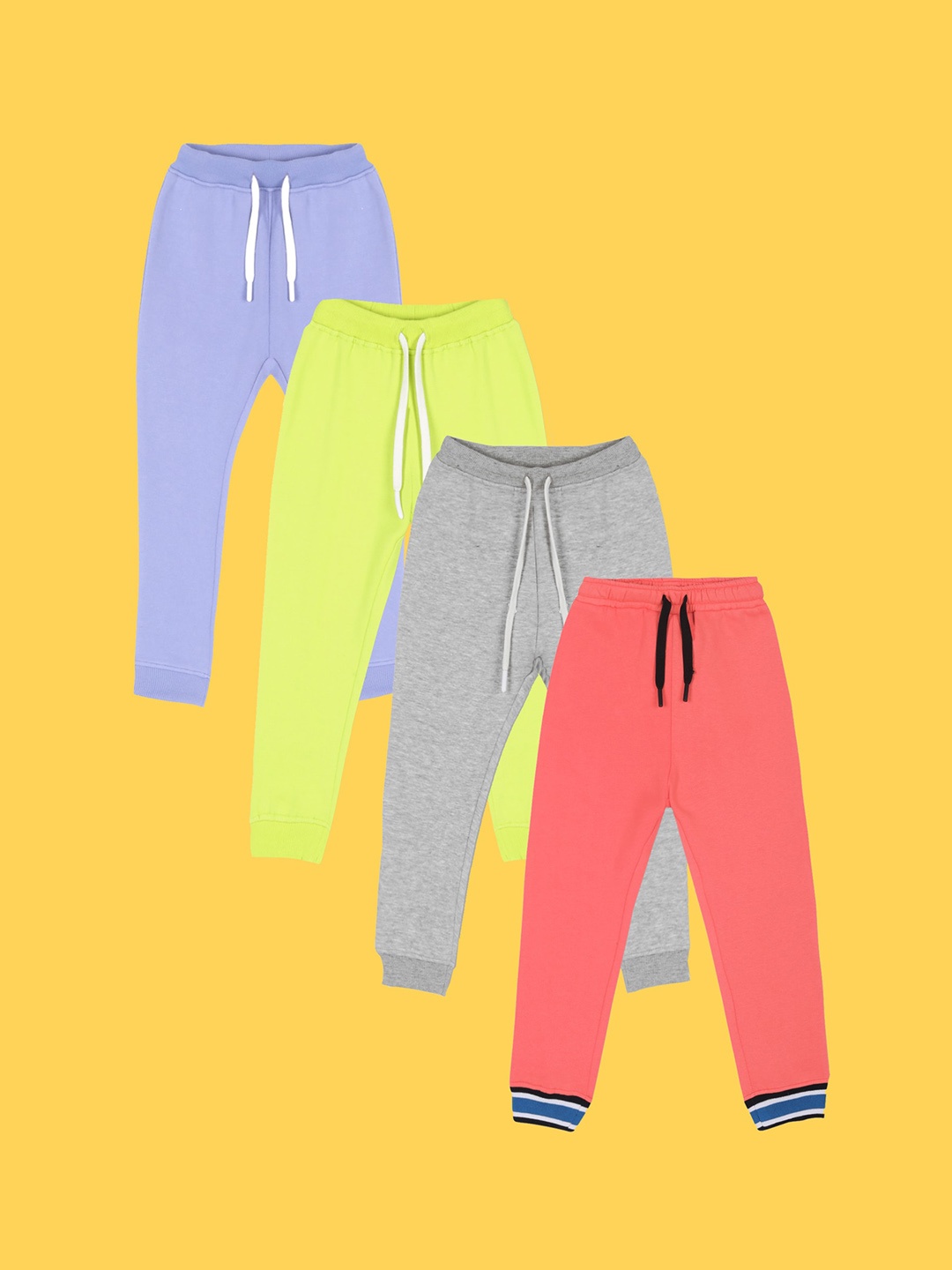 

Anthrilo Boys Pack Of 4 Relaxed Easy Wash Joggers Trousers, Grey