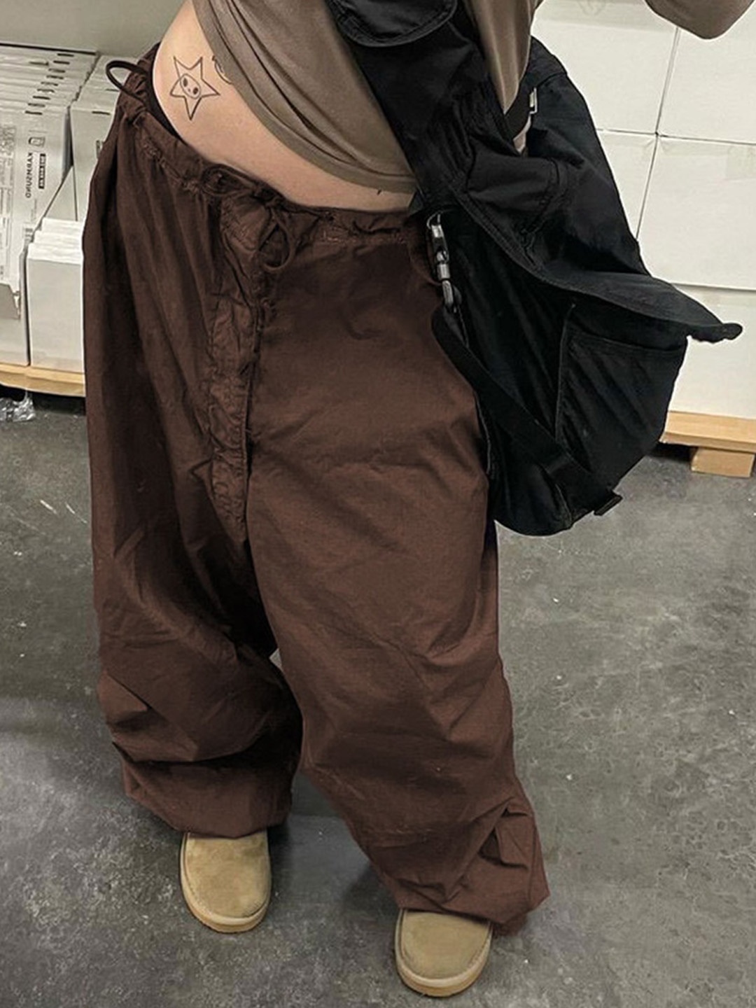 

StyleCast Women Brown Loose Fit Trousers