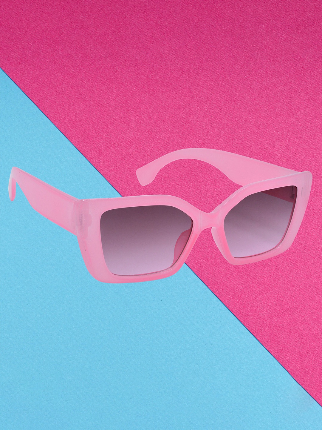 

HRINKAR Women Square Sunglasses With UV Protected Lens, Pink