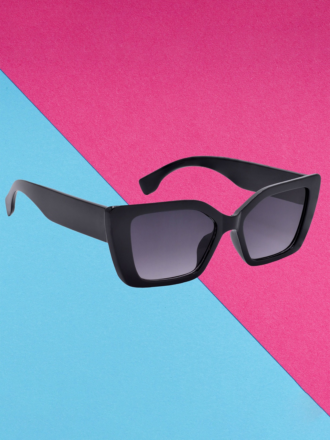 

HRINKAR Women Cateye Sunglasses With UV Protected Lens, Black