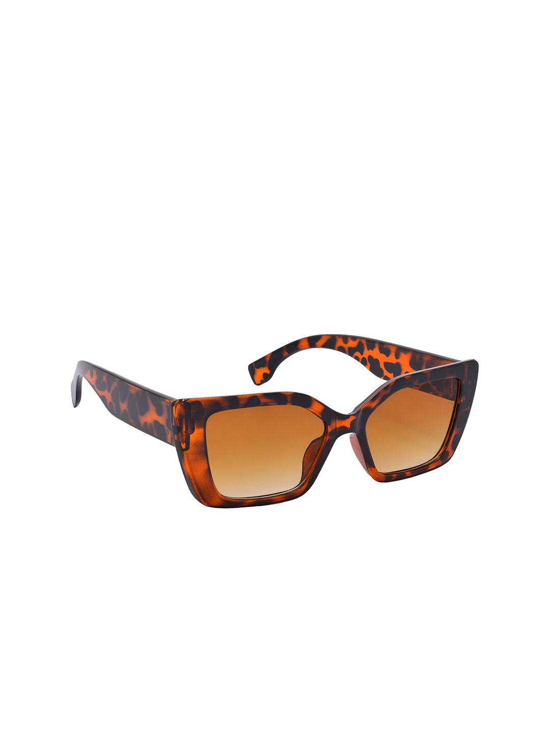 

HRINKAR Women Abstract Printed Frame Cateye Sunglasses With UV Protected Lens HRS588, Brown