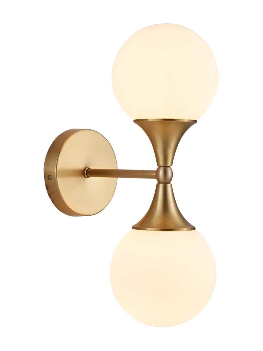 

CHIC CASA Gold-Toned Metal Wall Lamp