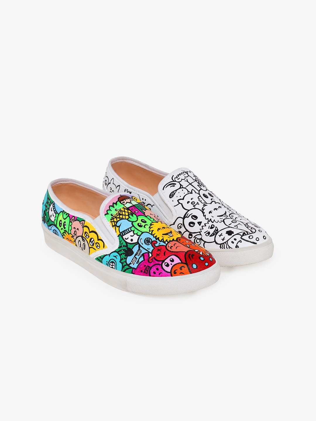 

THE QUIRKY NAARI Women Printed Slip-On Sneakers, Multi