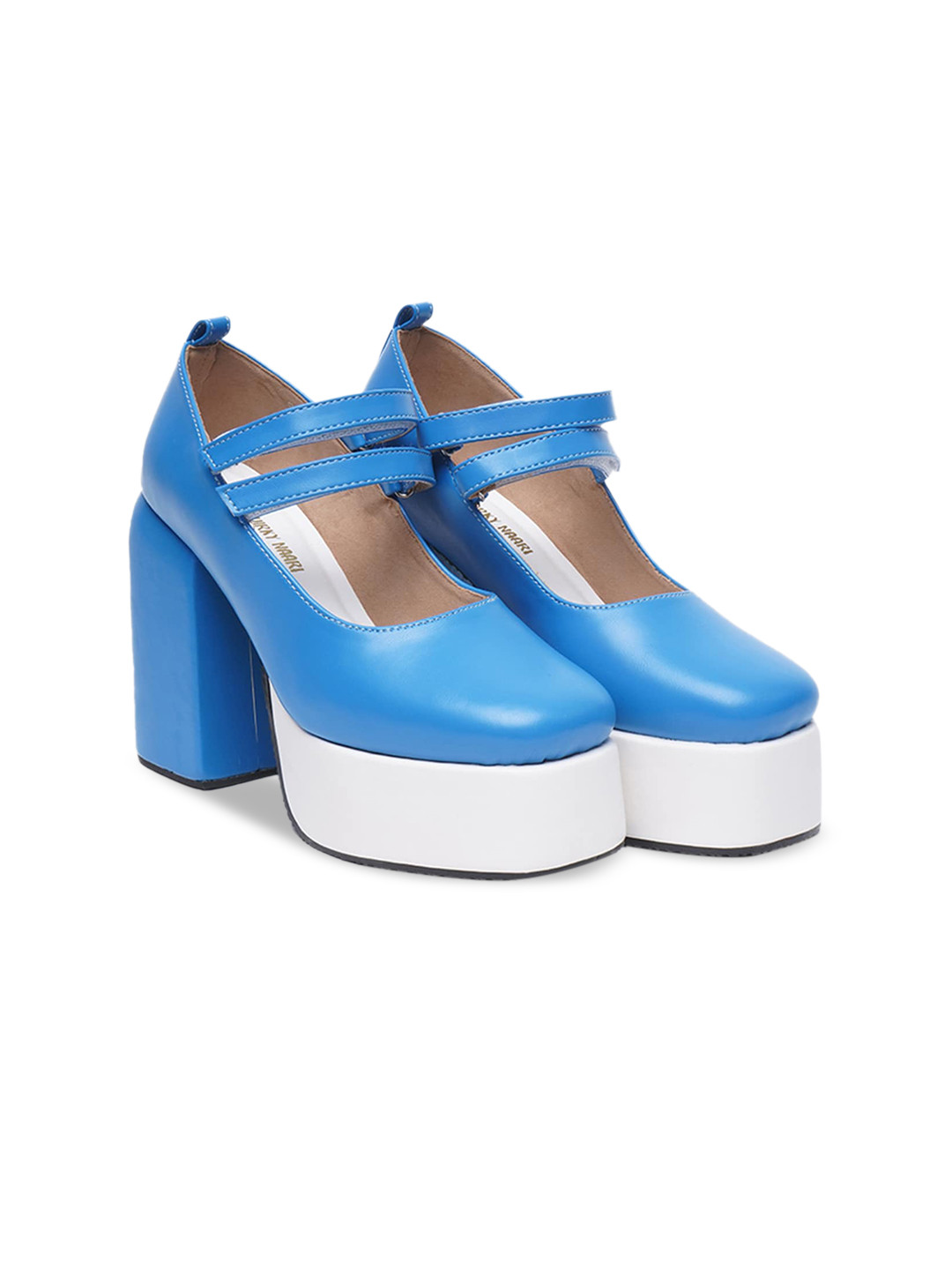 

THE QUIRKY NAARI Pumps Party Platforms Heels, Blue