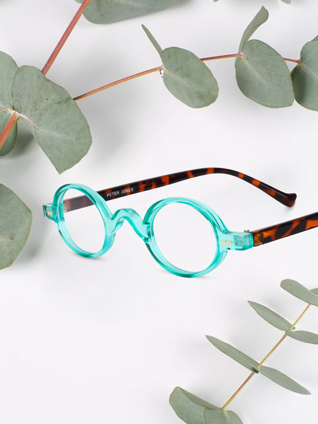 

Peter Jones Eyewear Unisex Full Rim Round Frame 88695GR, Green