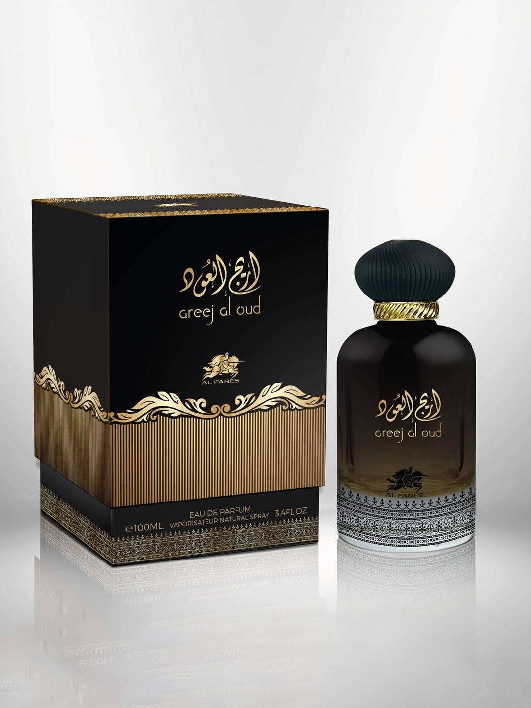 

Emper Areej Al Oud By Al Fares Long Lasting Eau De Parfum - 100ml, Black