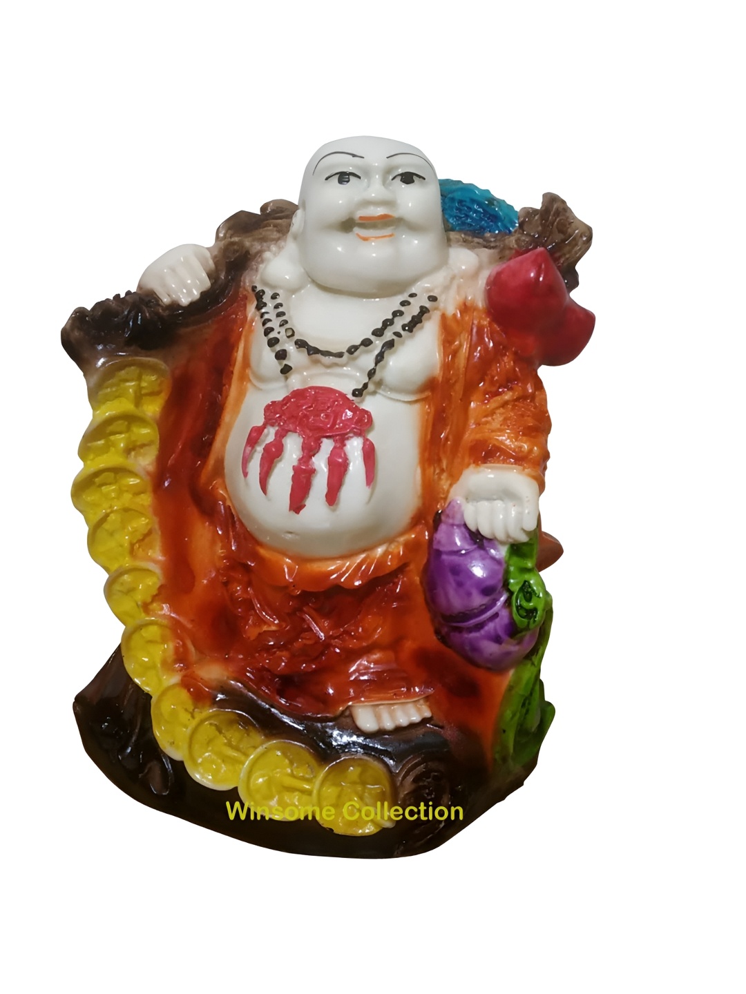 

Winsome Collection White & Orange Fengshui Showpiece