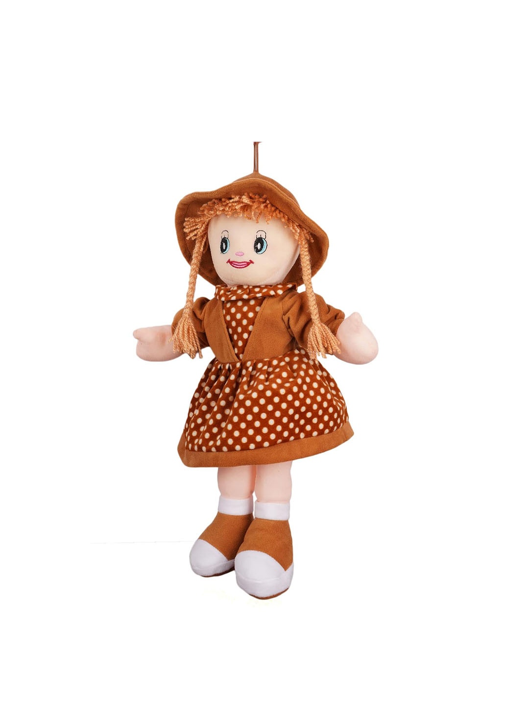 

DearJoy Kids Microfibre Winky Rag Doll, Brown