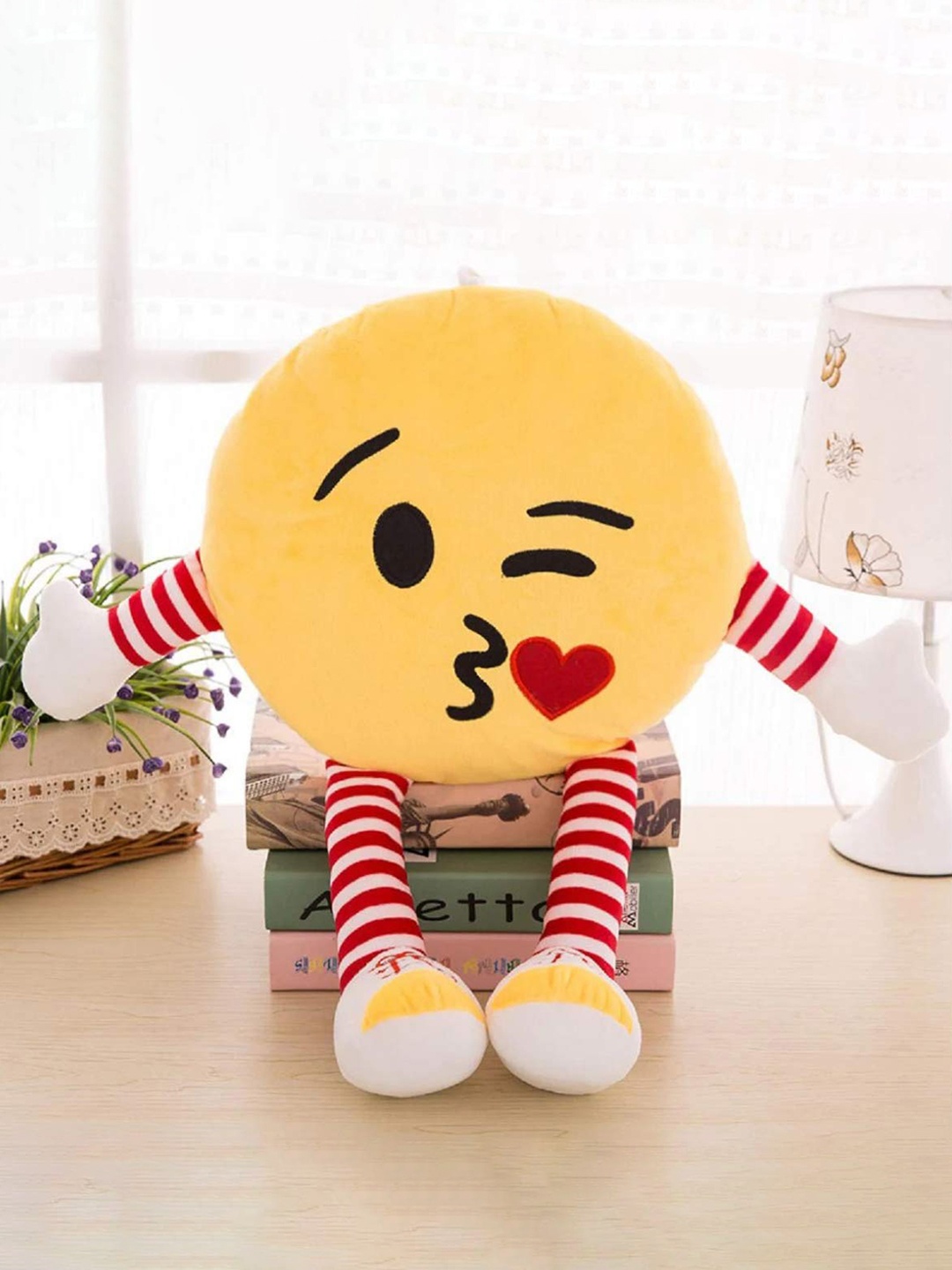 

DearJoy Kids Emoji Pillow Microfibre Soft Toy, Yellow