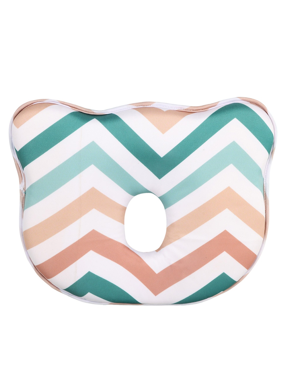 

DearJoy Kids Chevron Printed Baby Head Shaping Memory Foam Pillow, White