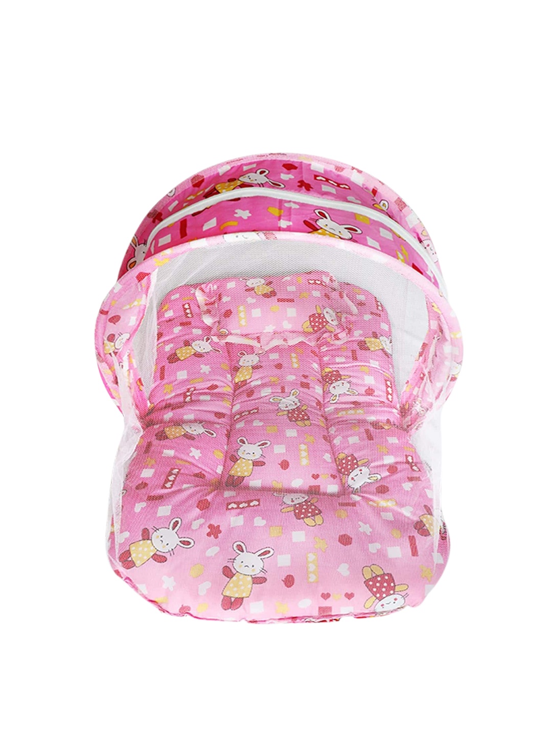 

DearJoy Infant Kids Printed Lightweight Foldable Baby Bed Set, Pink