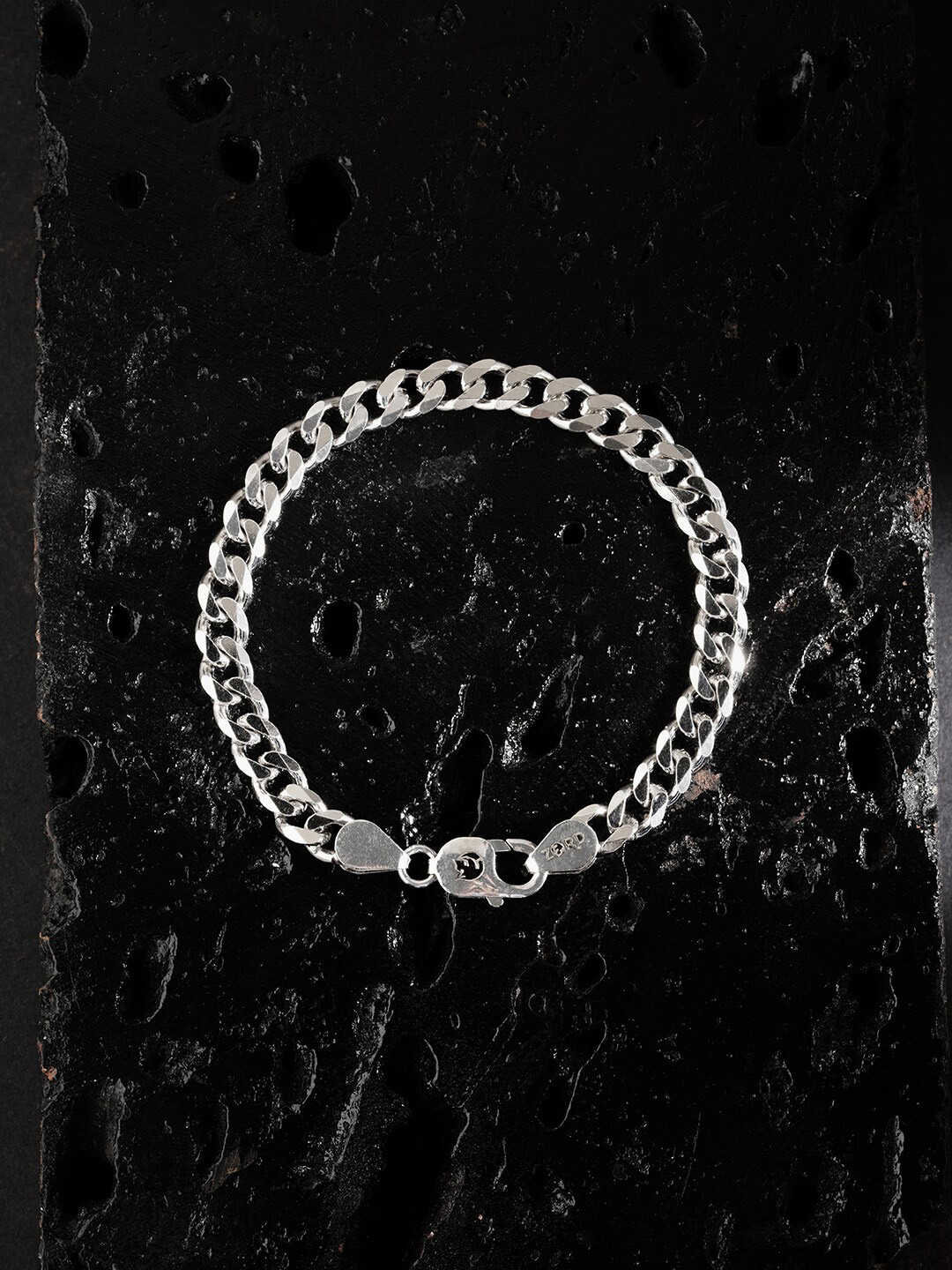 

ZORD Men 925 Sterling Silver Antique Silver-Plated Link Bracelet