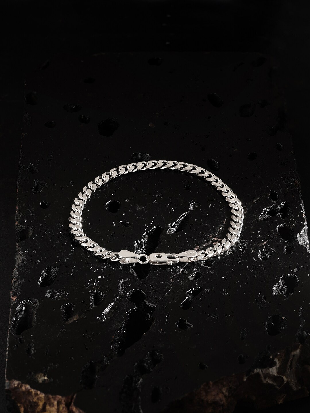 

ZORD Men 925 Sterling Silver Antique Silver-Plated Link Bracelet