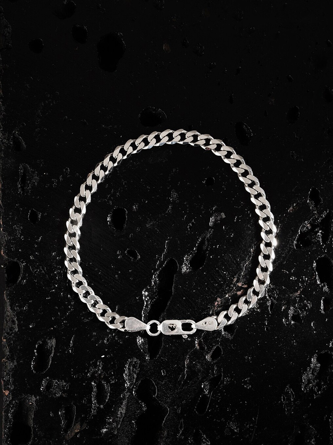 

ZORD Men Sterling Silver Link Bracelet