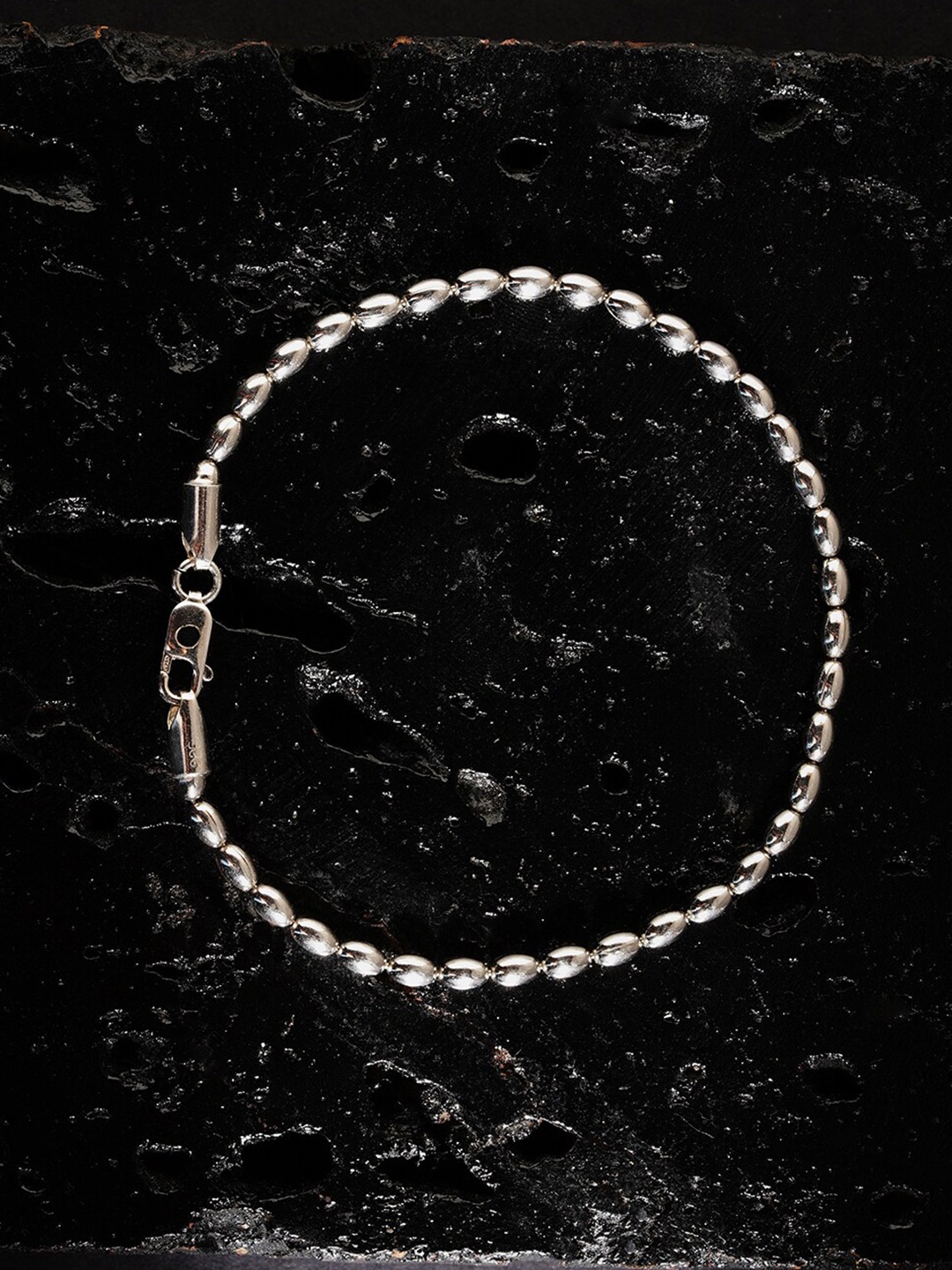 

ZORD Men Sterling Silver Link Bracelet