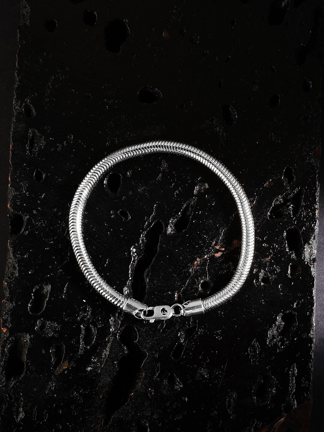 

ZORD Men Serpentine Sophistication 925 Sterling Silver Elasticated Bracelet