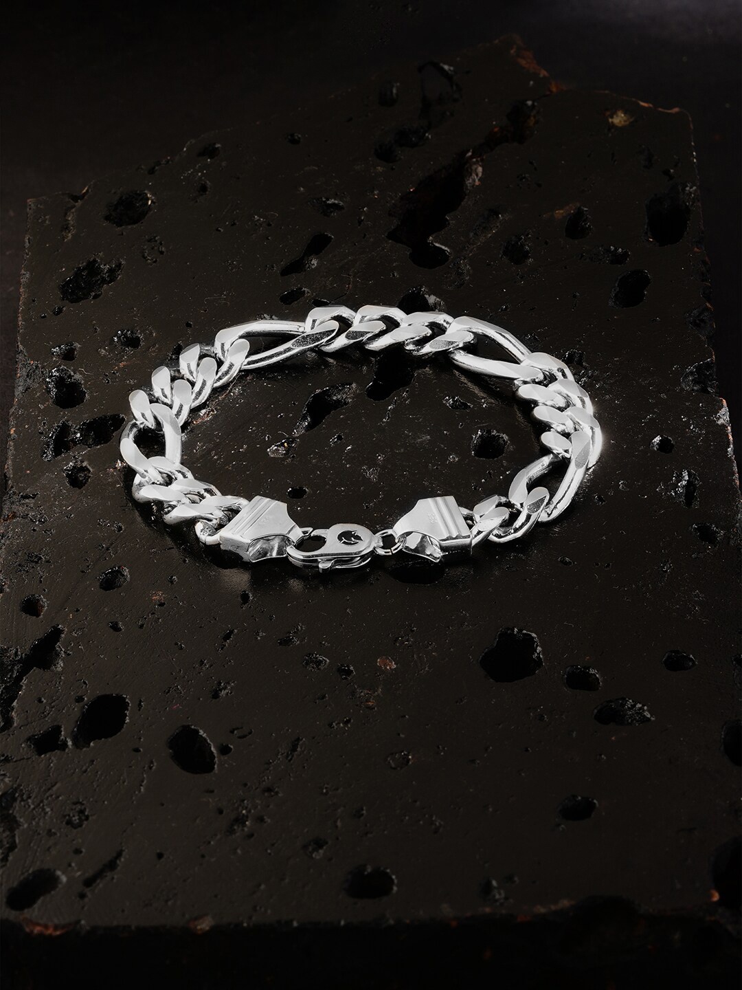 

ZORD Men Sterling Silver Link Bracelet