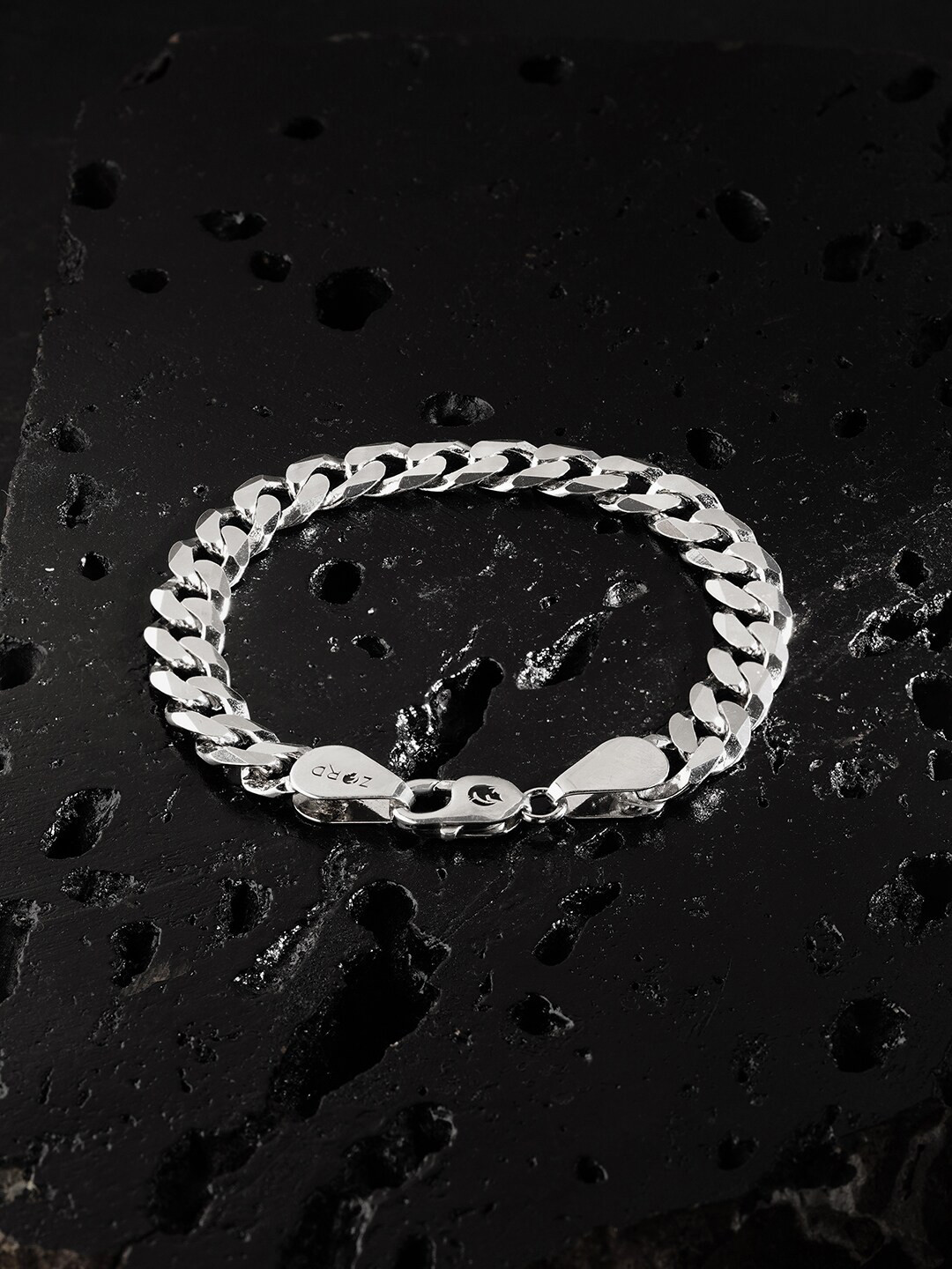 

ZORD Men Sterling Silver Link Bracelet