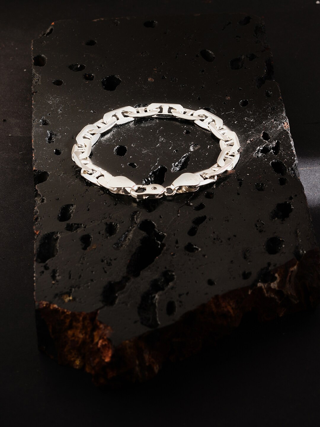 

ZORD Men Valentino Elegance 925 Sterling Silver-Plated Link Bracelet