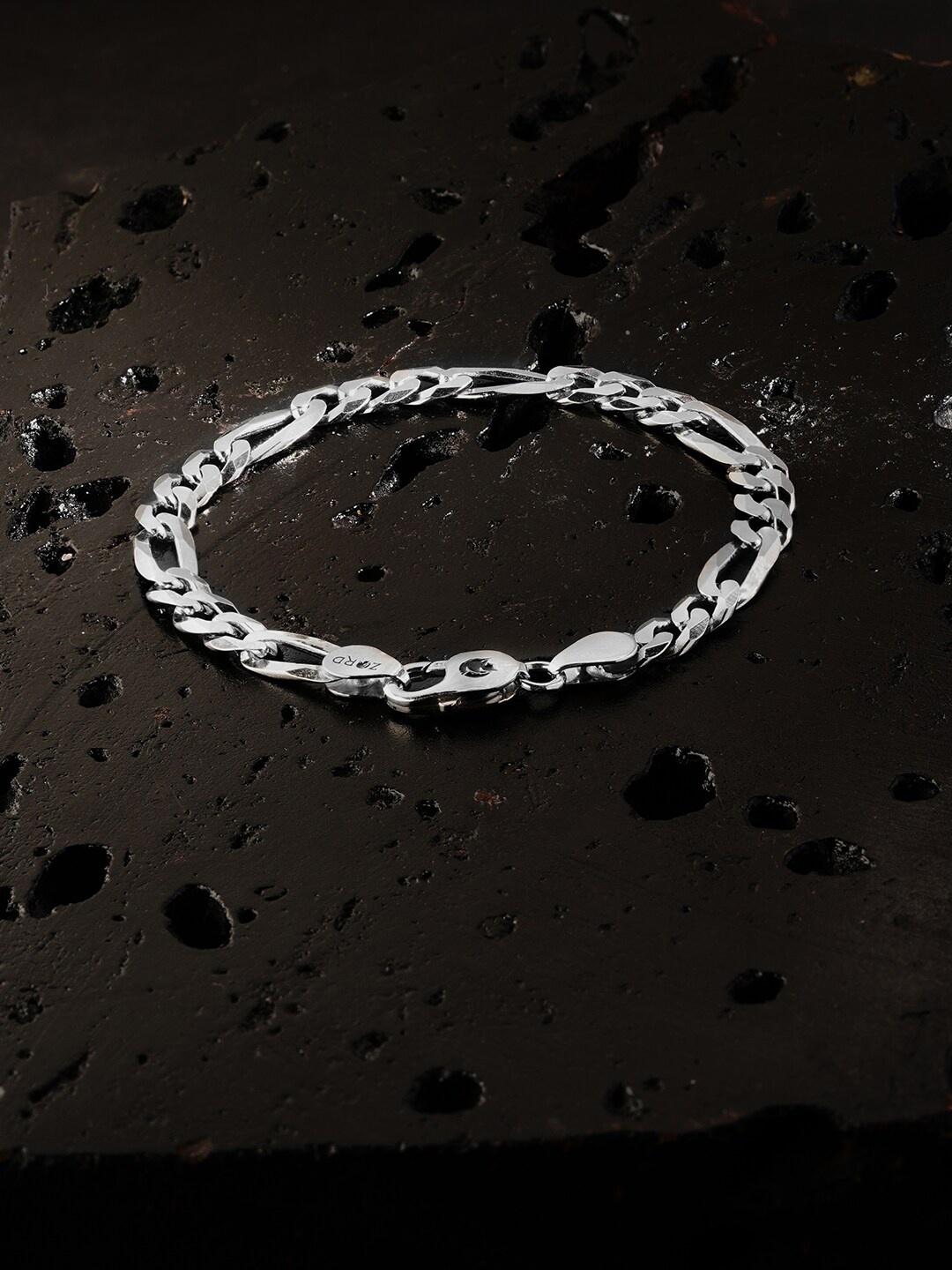 

ZORD Men Sterling Silver Link Bracelet