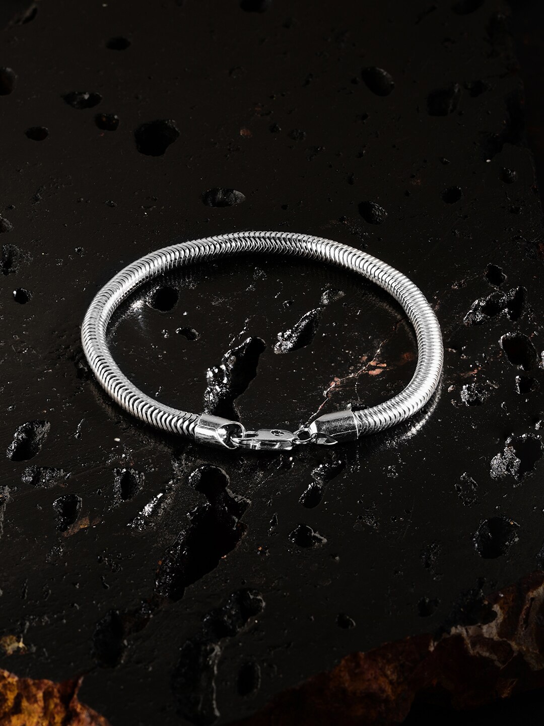 

ZORD Men Sterling Silver Link Bracelet