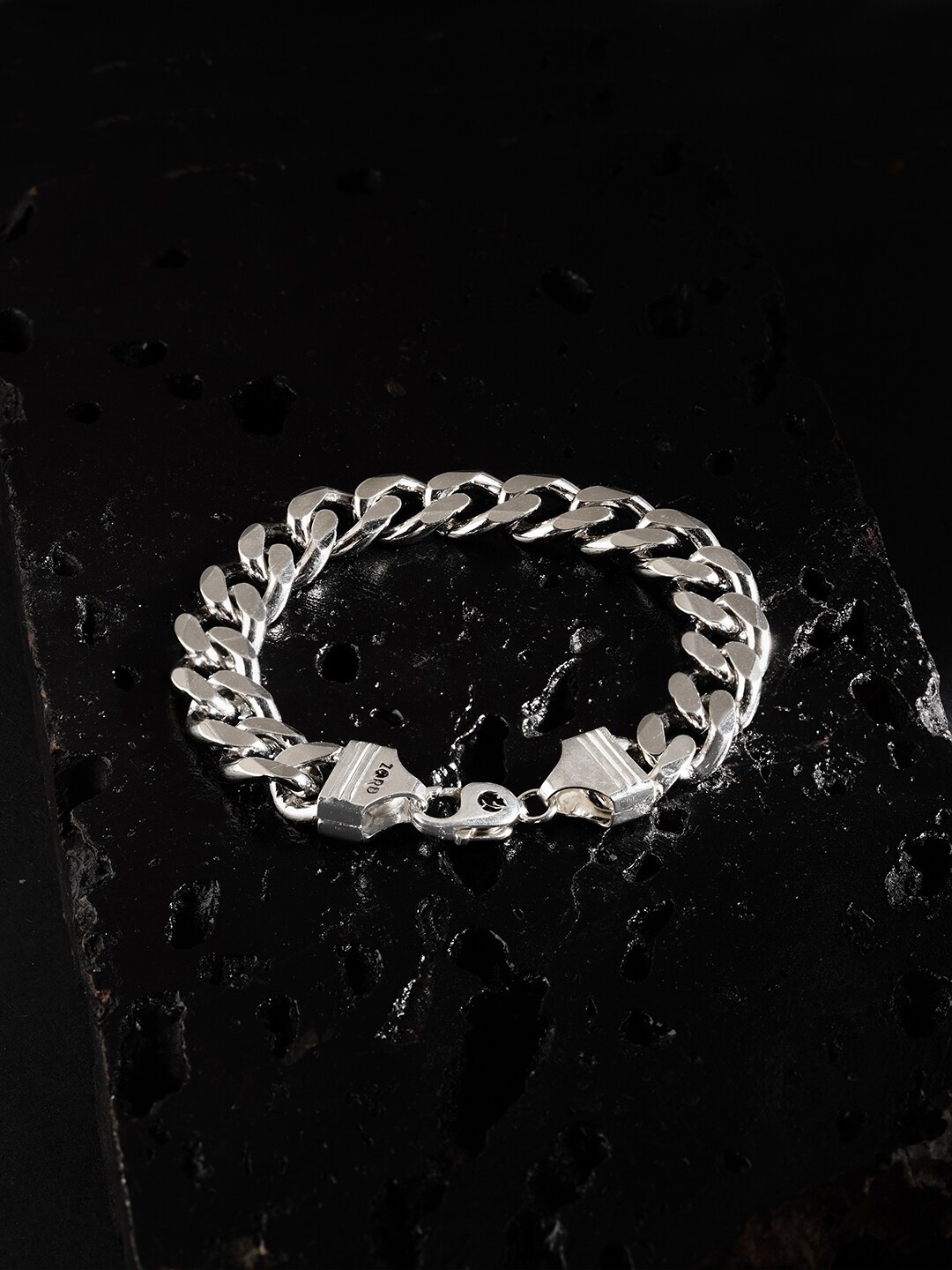 

ZORD Men Gourmette Marvel 925 Sterling Silver-Plated Link Bracelet
