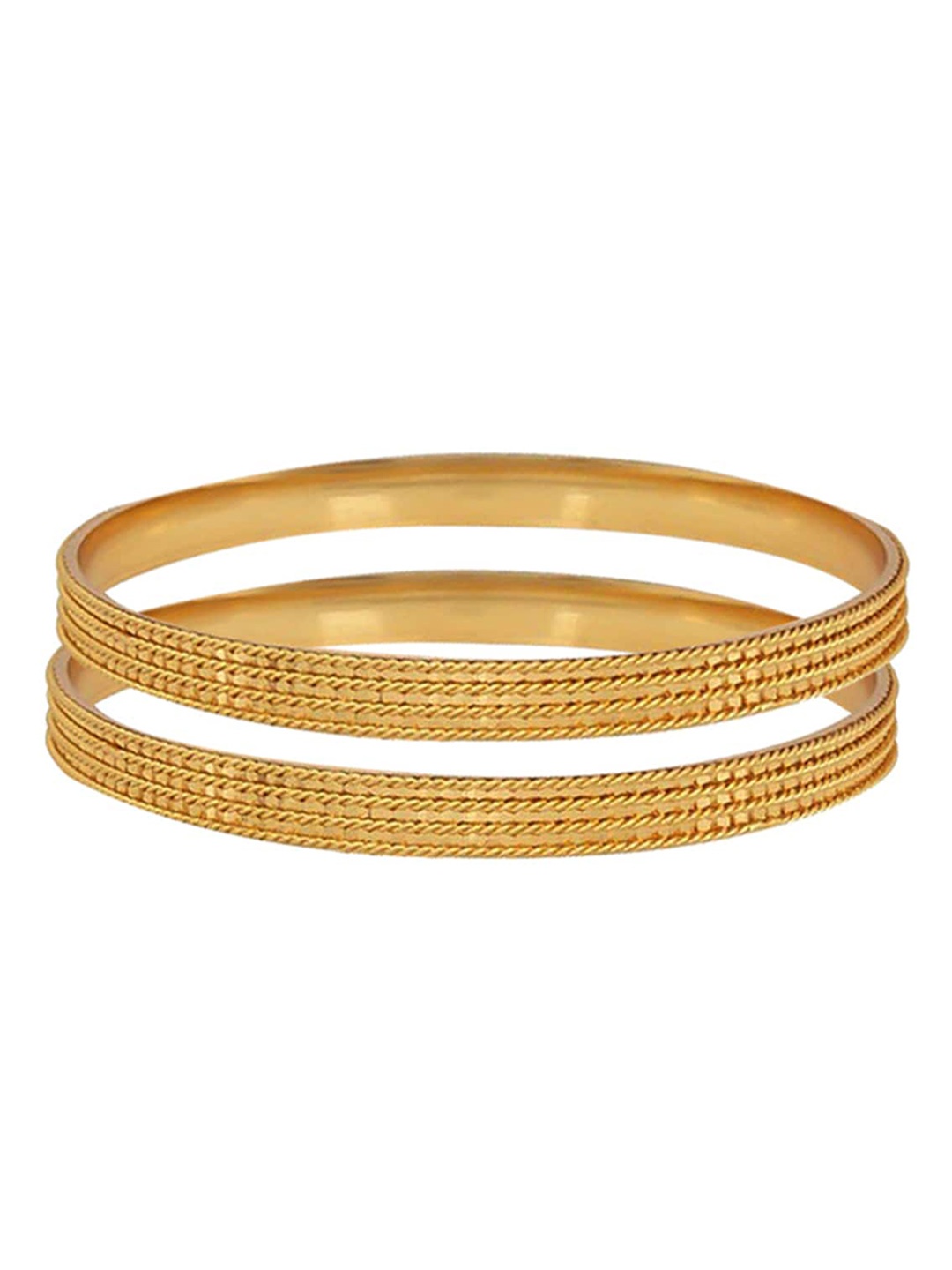 

Yellow Chimes Set Of 2 Gold-Plated Bangles