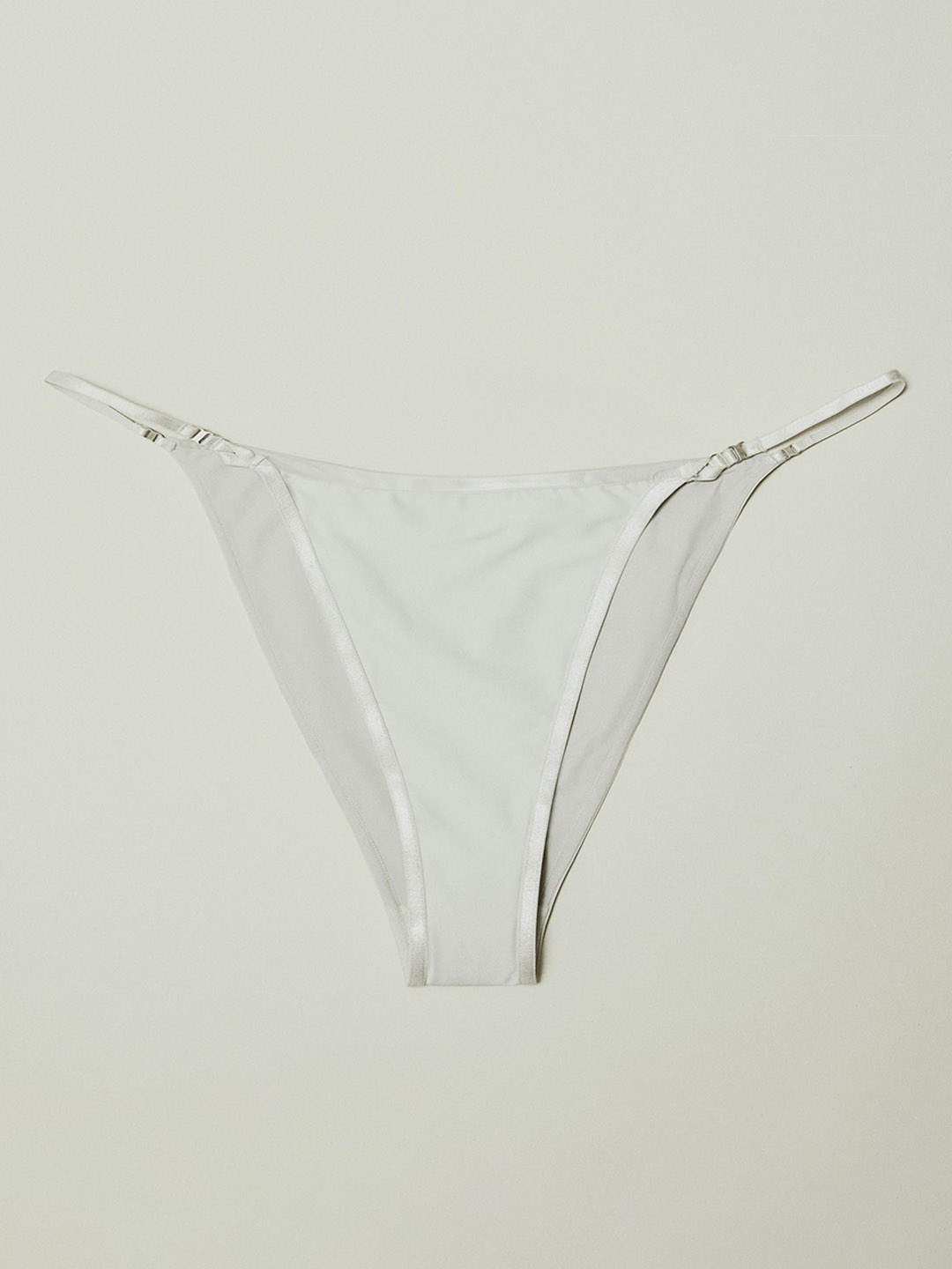 

H&M Women Satin Tanga Briefs, Grey