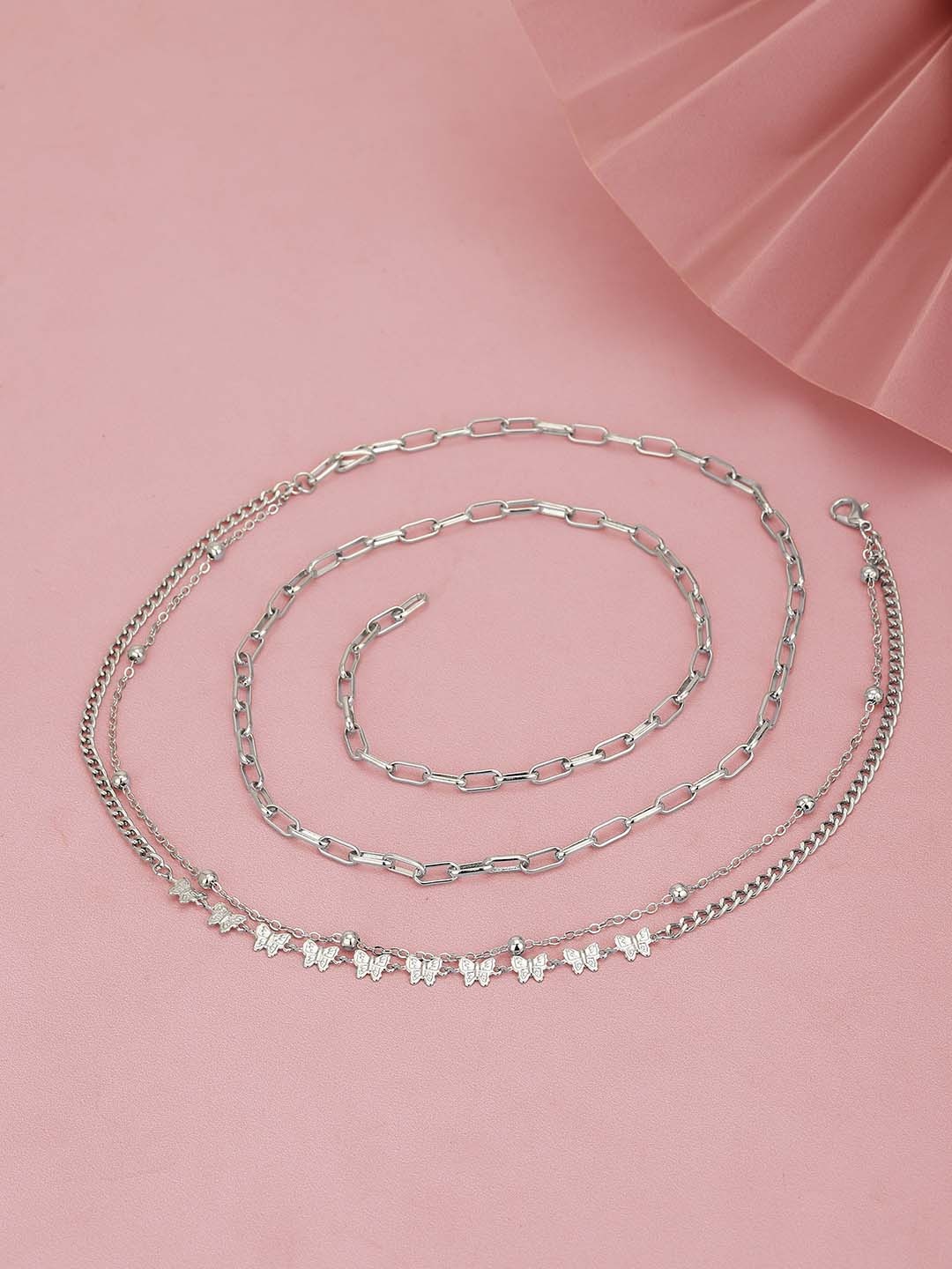 

Carlton London Silver-Plated Body Chain