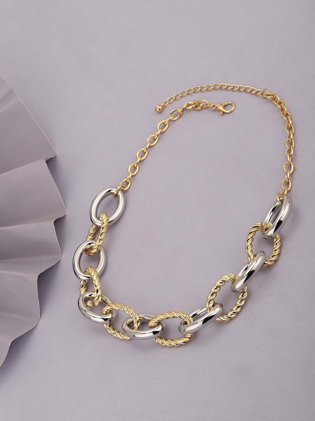

Carlton London Metal Statement Necklace, Gold