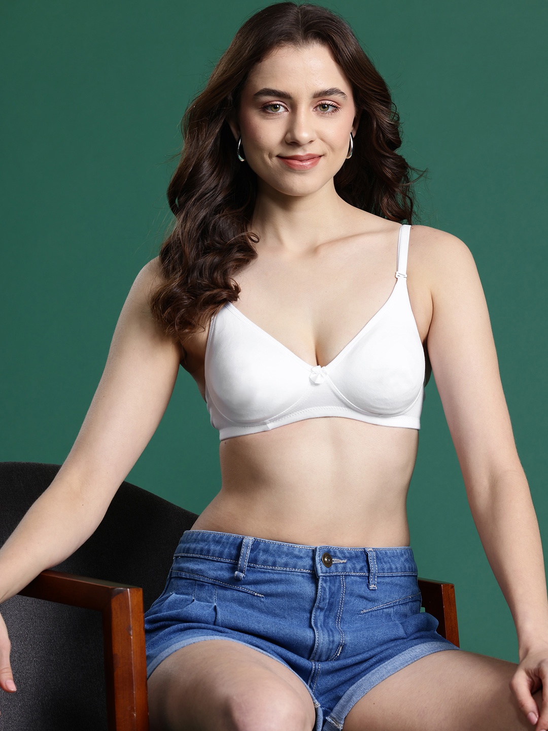 

DressBerry Non Padded Full Coverage Bra, White