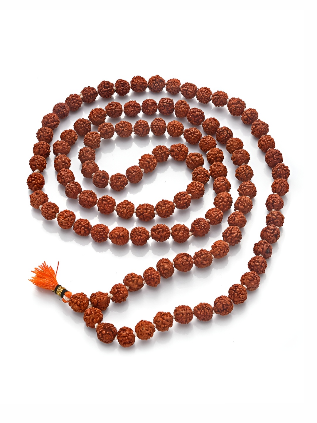 

Pray Everyday Minimal Rudraksha Mala with 108 beads, Brown