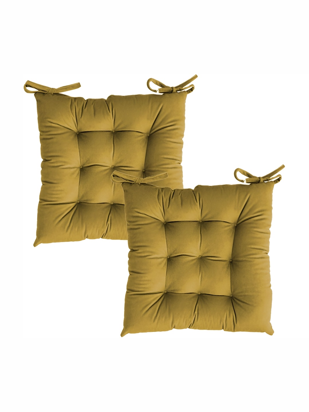 

LINENOVATION 2 Pieces Olive Green Microfiber Chair Pads
