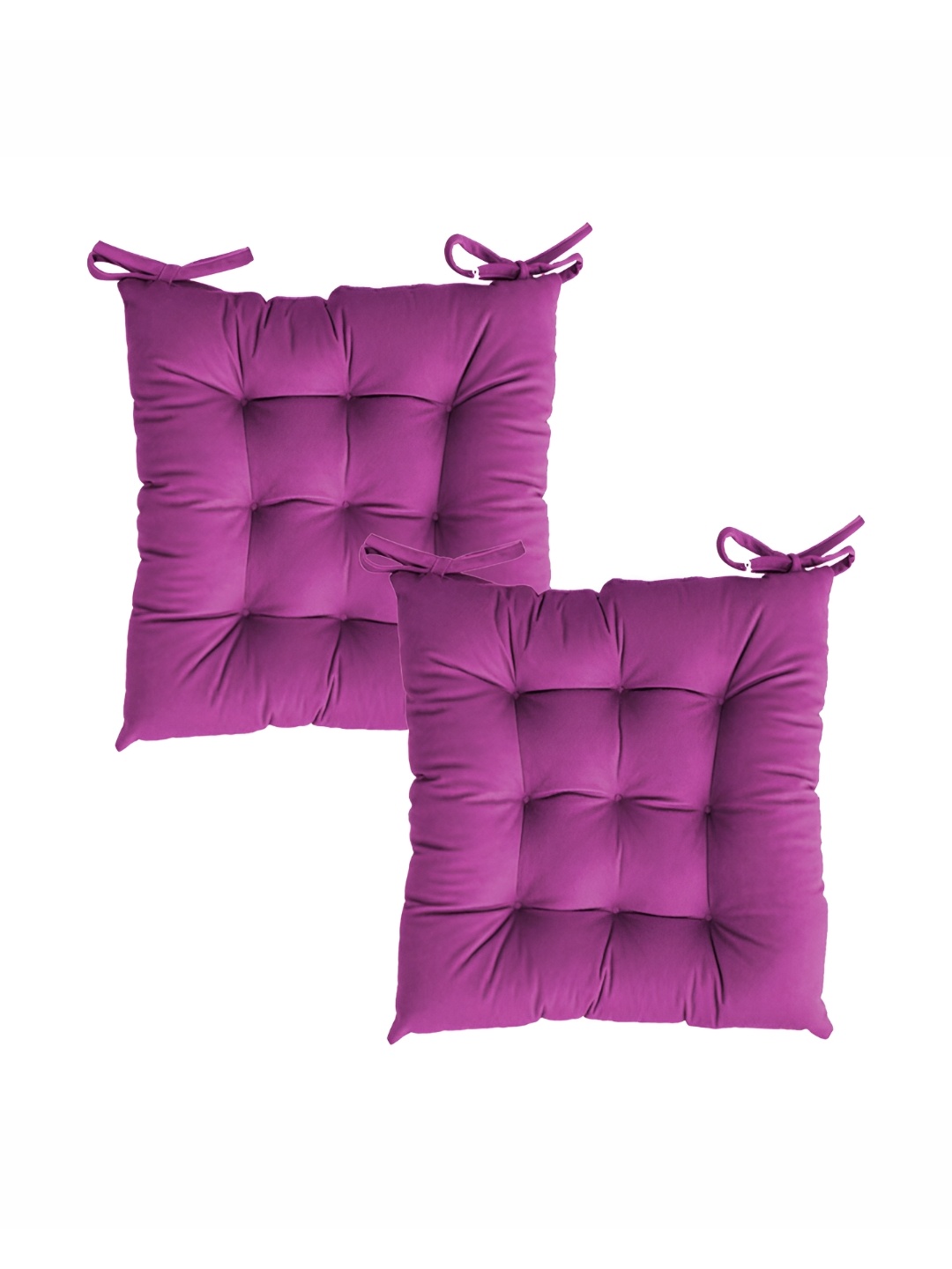 

LINENOVATION 2 Pieces Hot Pink Microfiber Chair Pads