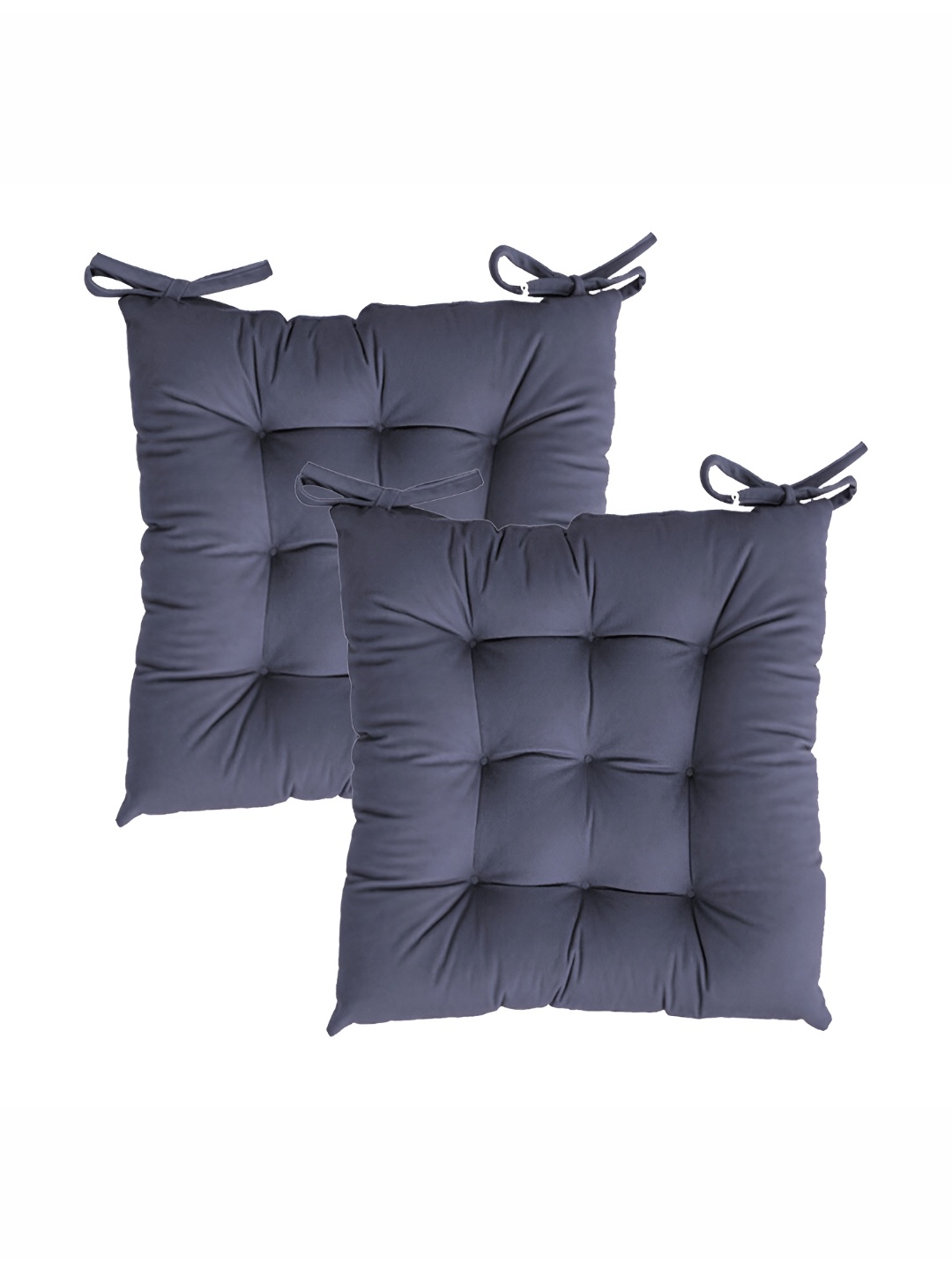 

LINENOVATION 2 Pieces Dark Blue Microfiber Chair Pads