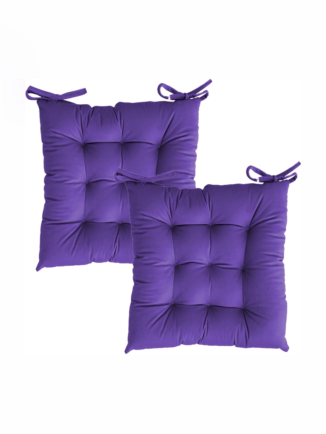 

LINENOVATION 2 Pieces Purple Microfiber Chair Pads