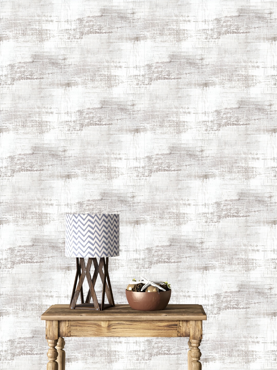 

DWELLSINDIA White & Grey Abstract Printed Waterproof Wall Sticker