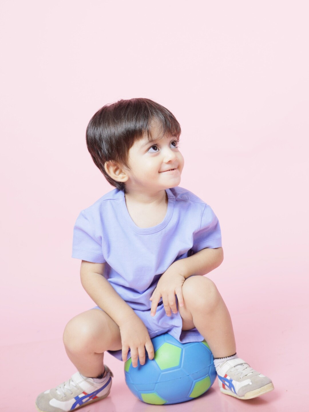 

Ola! Otter Kids Round Neck Oversize Organic Cotton T-shirt, Blue