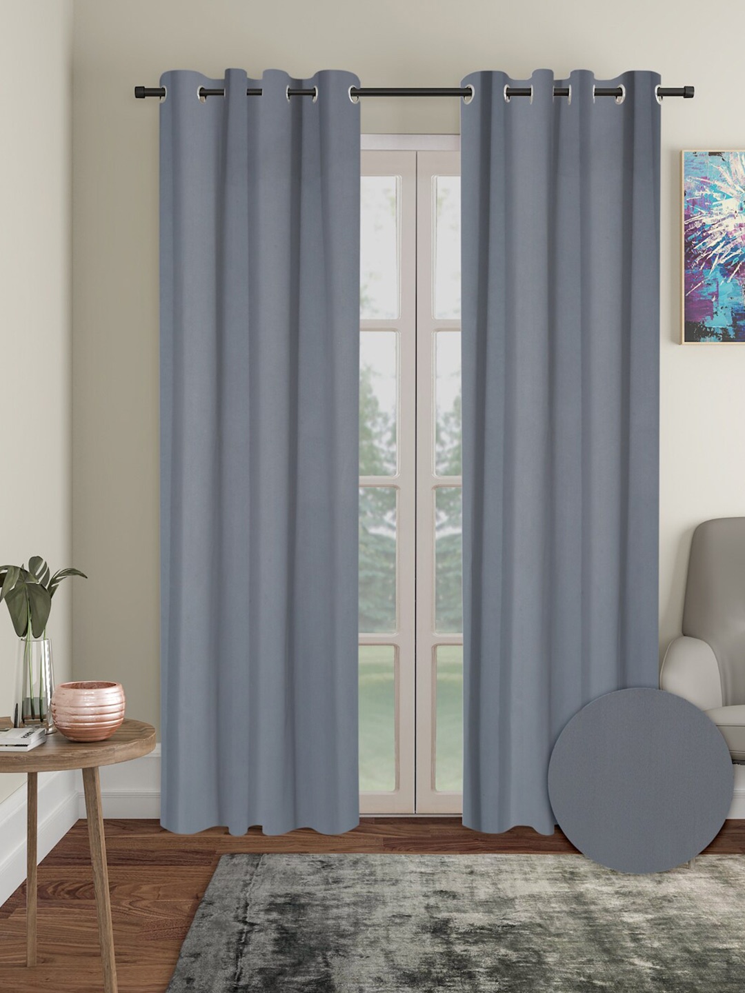 

Aura 2 Pieces out Door Curtains, Grey