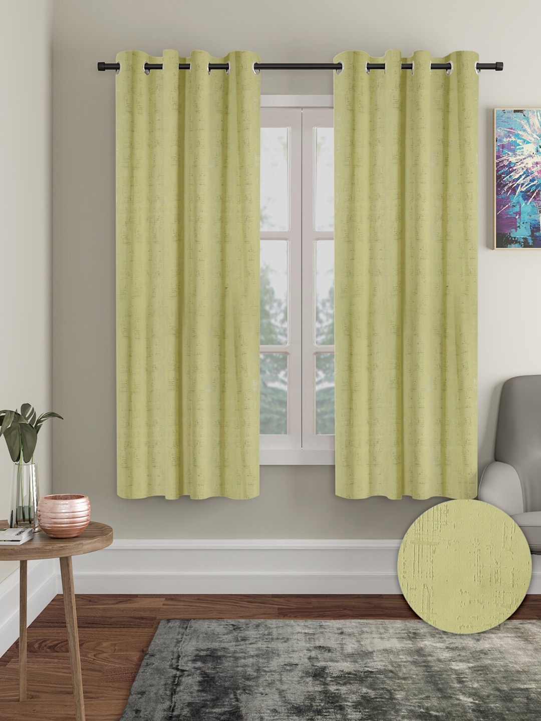

Aura 2 Pieces Black-Out Window Curtains, Green