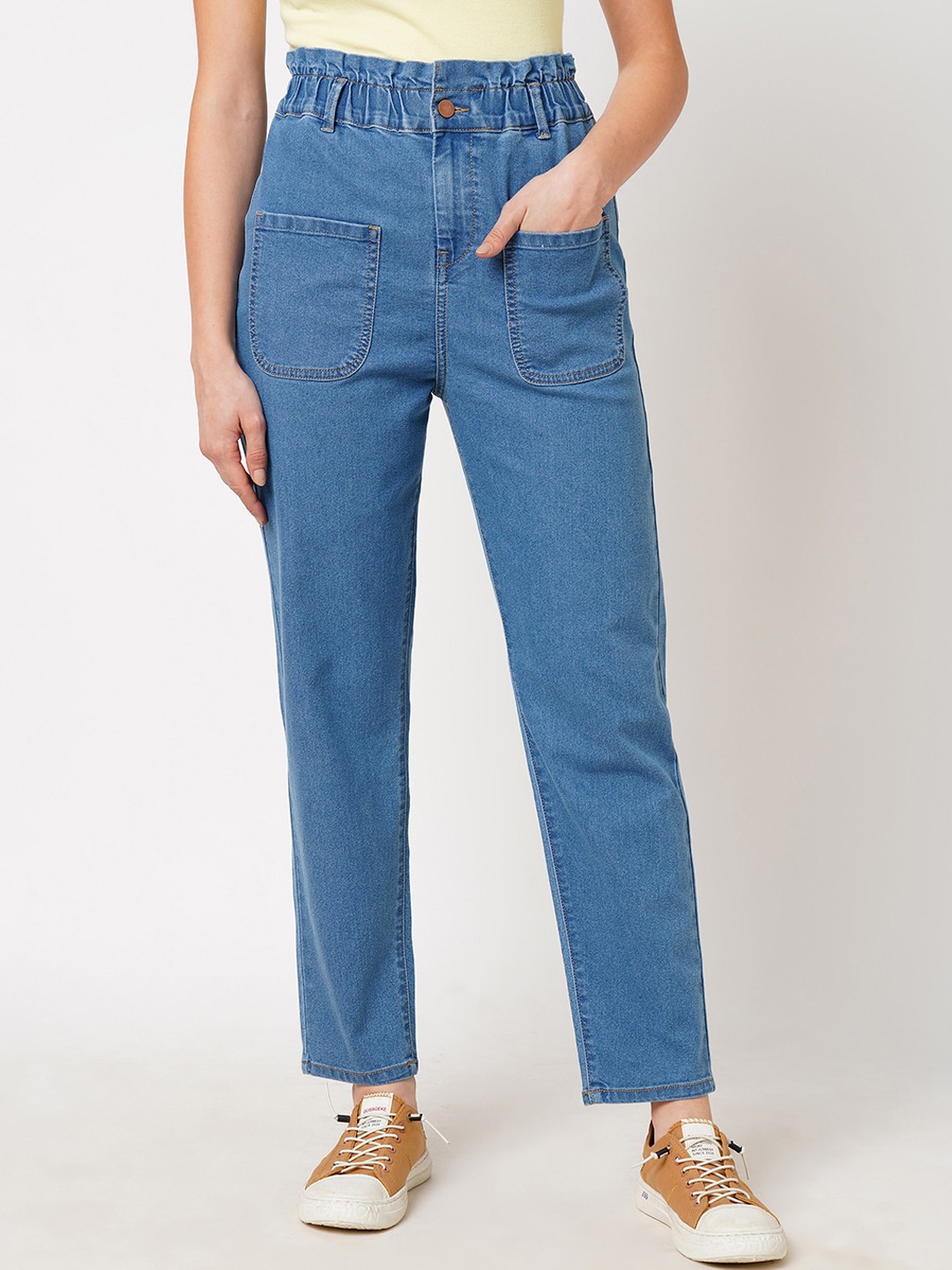 

Mast & Harbour Blue Women Mid-Rise Clean Look Stretchable Jeans