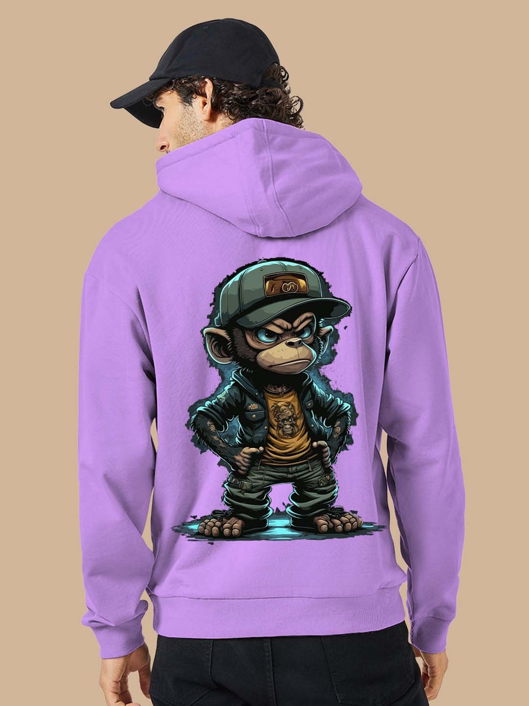 

BAESD Graphic Printed Hooded Fleece Pullover Sweatshirt, Lavender